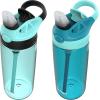 imageContigo Aubrey Kids Water Bottle with Silicone Straw and Spill Proof Lid 14oz 2Pack Whales ampamp Dragon Blue ampamp GreenJadeLicorice  JuniperJade