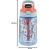 imageContigo Aubrey Kids Water Bottle with Silicone Straw and Spill Proof Lid 14oz 2Pack Whales ampamp Dragon Blue ampamp GreenMermaids