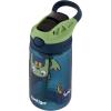 imageContigo Aubrey Kids Water Bottle with Silicone Straw and Spill Proof Lid 14oz 2Pack Whales ampamp Dragon Blue ampamp GreenMonsters