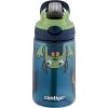 imageContigo Aubrey Kids Water Bottle with Silicone Straw and Spill Proof Lid 14oz 2Pack Whales ampamp Dragon Blue ampamp GreenMonsters