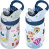 imageContigo Aubrey Kids Water Bottle with Silicone Straw and Spill Proof Lid 14oz 2Pack Whales ampamp Dragon Blue ampamp GreenPaw Patrol BlueberryMacaroon  BlueberryPeriwinkle