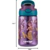 imageContigo Aubrey Kids Water Bottle with Silicone Straw and Spill Proof Lid 14oz 2Pack Whales ampamp Dragon Blue ampamp GreenPurple Mermaid