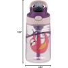 imageContigo Aubrey Kids Water Bottle with Silicone Straw and Spill Proof Lid 14oz 2Pack Whales ampamp Dragon Blue ampamp GreenSloth