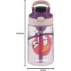 imageContigo Aubrey Kids Water Bottle with Silicone Straw and Spill Proof Lid 14oz 2Pack Whales ampamp Dragon Blue ampamp GreenSloth