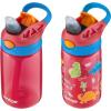 imageContigo Aubrey Kids Water Bottle with Silicone Straw and Spill Proof Lid 14oz 2Pack Whales ampamp Dragon Blue ampamp GreenWatermelon  Dinos