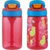 imageContigo Aubrey Kids Water Bottle with Silicone Straw and Spill Proof Lid 14oz 2Pack Whales ampamp Dragon Blue ampamp GreenWatermelon  Dinos