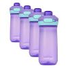 imageContigo Jessie Kids Water Bottle LeakProof Lid 14oz DishwasherSafe Fits Most Cup Holders 2Pack Blue PoppyCoral ampamp AmethystJadeBlue PoppyCoral  AmethystJade