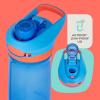 imageContigo Jessie Kids Water Bottle LeakProof Lid 14oz DishwasherSafe Fits Most Cup Holders 2Pack Blue PoppyCoral ampamp AmethystJadeBlue PoppyCoral  AmethystJade