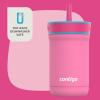 imageContigo Kids Leighton SpillProof Stainless Steel Paw Patrol Tumbler with Straw 12oz Beach Day GreenAzalea