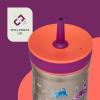 imageContigo Kids Leighton SpillProof Stainless Steel Paw Patrol Tumbler with Straw 12oz Beach Day GreenCoralGrape