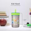 imageContigo Kids Leighton SpillProof Stainless Steel Paw Patrol Tumbler with Straw 12oz Beach Day GreenJuniper Spacecraft GFX