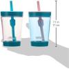 imageContigo Kids SpillProof Tumbler with Straw 14 oz 2 PackStrawberry Cream  Blue Raspberry
