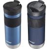 imageContigo SNAPSEAL Insulated Stainless Steel Travel Mug with Grip 16oz Blueberry Transparent Satin ampamp Gold MorelBlue CornMidnight Berry