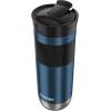imageContigo SNAPSEAL Insulated Stainless Steel Travel Mug with Grip 16oz Blueberry Transparent Satin ampamp Gold MorelBlueberry