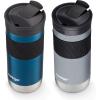 imageContigo SNAPSEAL Insulated Stainless Steel Travel Mug with Grip 16oz Blueberry Transparent Satin ampamp Gold MorelBlueberryGold Morel