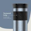 imageContigo SNAPSEAL Insulated Stainless Steel Travel Mug with Grip 16oz Blueberry Transparent Satin ampamp Gold MorelDark Ice Transparent