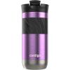 imageContigo SNAPSEAL Insulated Stainless Steel Travel Mug with Grip 16oz Blueberry Transparent Satin ampamp Gold MorelPansy