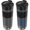 imageContigo SNAPSEAL Insulated Stainless Steel Travel Mug with Grip 16oz Blueberry Transparent Satin ampamp Gold MorelSake Blueberry