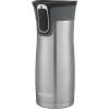 imageContigo West Loop Stainless Steel VacuumInsulated Travel Mug with SpillProof Lid 16oz 2Pack Very Berry ampamp Steel Colors Keeps Hot to 5h ampamp Cold to 12hStainless Steel Matte Black