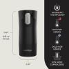 imageContigo West Loop Stainless Steel VacuumInsulated Travel Mug with SpillProof Lid 16oz 2Pack Very Berry ampamp Steel Colors Keeps Hot to 5h ampamp Cold to 12hMatte Black