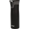 imageContigo West Loop Stainless Steel VacuumInsulated Travel Mug with SpillProof Lid 16oz 2Pack Very Berry ampamp Steel Colors Keeps Hot to 5h ampamp Cold to 12hMatte Black