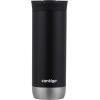 imageHuron VacuumInsulated Stainless Steel Travel Mug 16oz Licorice  LeakProof Lid for HotCold Beverages Fits Most Cup Holdersand BrewersLicorice