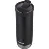 imageHuron VacuumInsulated Stainless Steel Travel Mug 16oz Licorice  LeakProof Lid for HotCold Beverages Fits Most Cup Holdersand BrewersLicorice