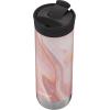 imageHuron VacuumInsulated Stainless Steel Travel Mug 16oz Licorice  LeakProof Lid for HotCold Beverages Fits Most Cup Holdersand BrewersPink Marble