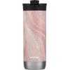 imageHuron VacuumInsulated Stainless Steel Travel Mug 16oz Licorice  LeakProof Lid for HotCold Beverages Fits Most Cup Holdersand BrewersPink Marble