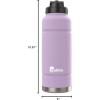 imagebubba Trailblazer Insulated Stainless Steel Water Bottle with Straw Lid 40oz Limelight Powder CoatLavender Frost