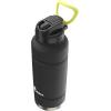 imagebubba Trailblazer Insulated Stainless Steel Water Bottle with Straw Lid 40oz Limelight Powder CoatLicorice Powder Coat