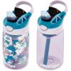 imageContigo Aubrey Kids Water Bottle with Silicone Straw and Spill Proof Lid 14oz 2Pack Whales ampamp Dragon Blue ampamp GreenEggplant  Dinos