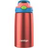 imageContigo Aubrey LeakProof SpillProof Insulated Stainless Steel Water Bottle 13 OzCoralBlue Poppy