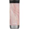imageHuron VacuumInsulated Stainless Steel Travel Mug 16oz Licorice  LeakProof Lid for HotCold Beverages Fits Most Cup Holdersand BrewersPink Marble