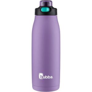 imageBubba Radiant Stainless Steel PushButton Chug Lid 24oz Water Bottle Medium Rubberized ScubaDark Lavender