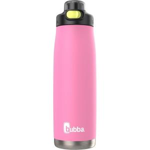 imageBubba Radiant Stainless Steel PushButton Chug Lid 24oz Water Bottle Medium Rubberized ScubaRubberized Azalea