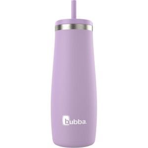 imageBubba Radiant Stainless Steel PushButton Chug Lid 24oz Water Bottle Medium Rubberized ScubaRubberized Lilac Dream