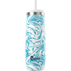 imageBubba Radiant Stainless Steel PushButton Chug Lid 24oz Water Bottle Medium Rubberized ScubaScuba Marble Swirl