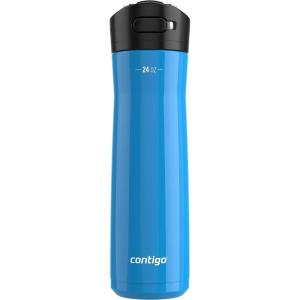 imageContigo 24oz Leakproof Stainless Steel Water Bottle with Straw ampamp Handle Dual Insulated for Cold ampamp Hot Drinks Pack of 2Blue Poppy