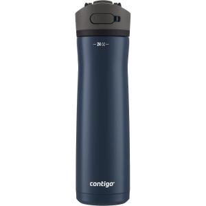 imageContigo 24oz Leakproof Stainless Steel Water Bottle with Straw ampamp Handle Dual Insulated for Cold ampamp Hot Drinks Pack of 2Blueberry
