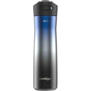imageContigo 24oz Leakproof Stainless Steel Water Bottle with Straw ampamp Handle Dual Insulated for Cold ampamp Hot Drinks Pack of 2Licorice Ombre