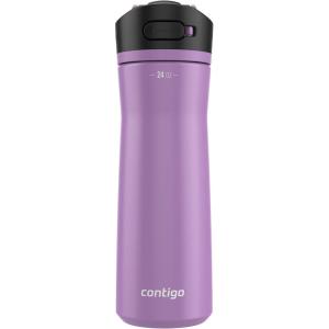 imageContigo 24oz Leakproof Stainless Steel Water Bottle with Straw ampamp Handle Dual Insulated for Cold ampamp Hot Drinks Pack of 2Pansy
