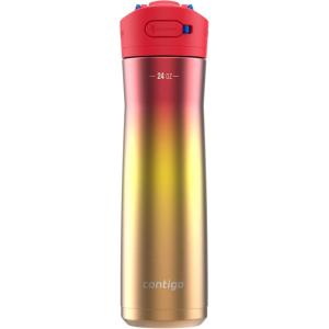 imageContigo 24oz Leakproof Stainless Steel Water Bottle with Straw ampamp Handle Dual Insulated for Cold ampamp Hot Drinks Pack of 2Watermelon Ombre
