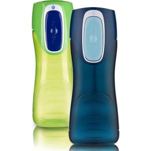 imageContigo AUTOSEAL Trekker Kids Water Bottles 14 oz 2Pack Granny Smith and NauticalGranny Smith  Nautical