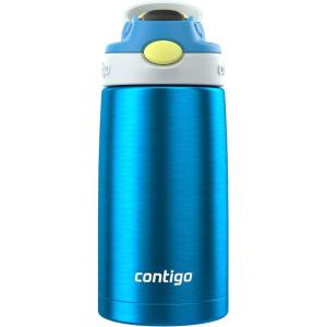 imageContigo Aubrey LeakProof SpillProof Insulated Stainless Steel Water Bottle 13 OzBlue PoppyGlacier