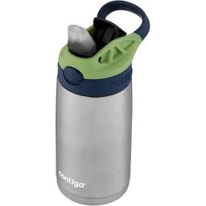 imageContigo Aubrey LeakProof SpillProof Insulated Stainless Steel Water Bottle 13 OzBlueberryGreen Apple