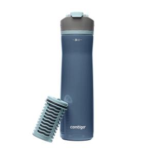 imageContigo Clybourn Chill Stainless Steel FreeFlow Filter Water Bottle with AUTOSEAL 24oz Dark IceDark Ice