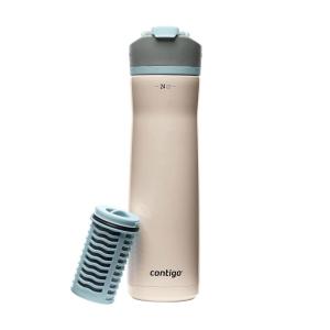 imageContigo Clybourn Chill Stainless Steel FreeFlow Filter Water Bottle with AUTOSEAL 24oz Dark IceSalt