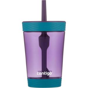 imageContigo Kids SpillProof Tumbler with Straw 14 oz 2 PackEggplant