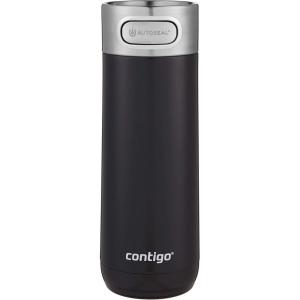 imageContigo Luxe VacuumInsulated Stainless Steel Thermal Travel Mug 16 Ounces MonacoLicorice